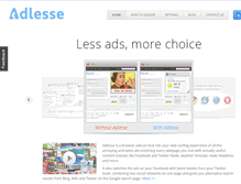 Tablet Screenshot of adlesse.com